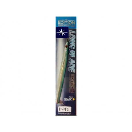 Señuelo Jigging Hart Long Blade Azul 150 gr
